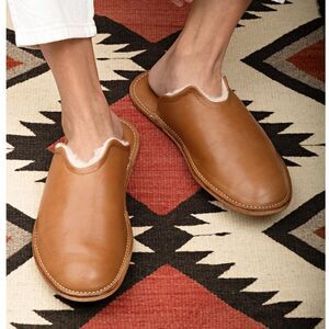 WP STANDARD Mr. Grumpy Leather Sheepskin Slippers Women’s Large 9/10
